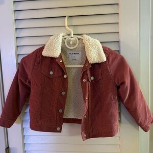 Old Navy Mauve Sherpa corduroy Jacket